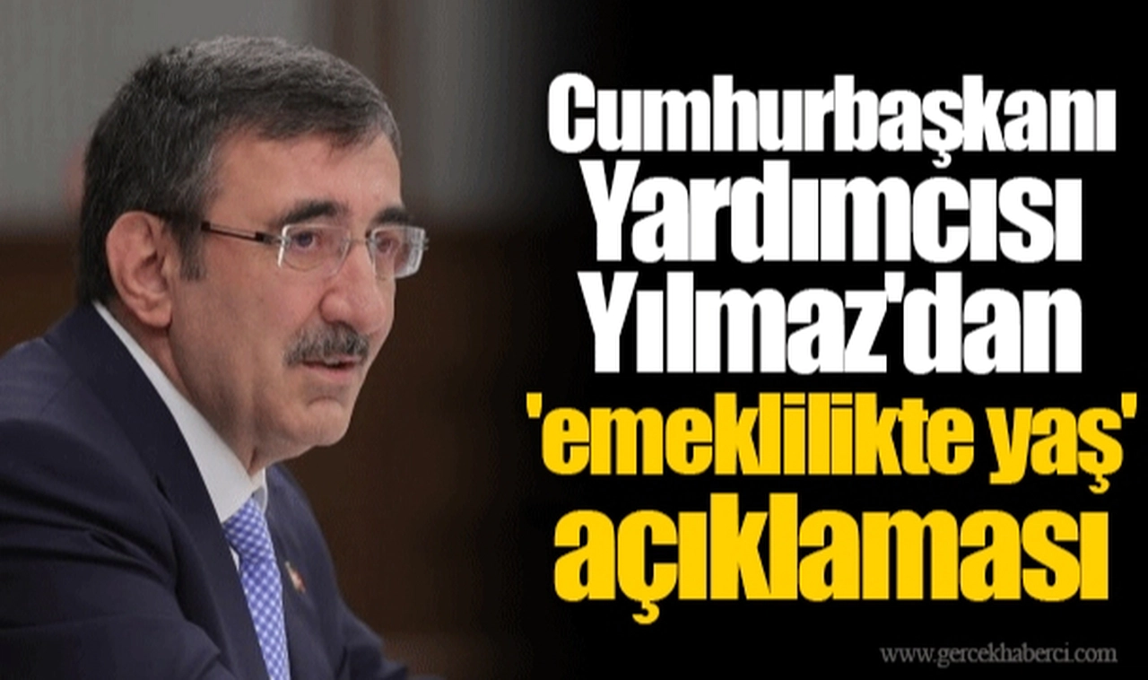 Cumhurbaşkanı Yardımcısı Yılmaz'dan 'emeklilikte yaş' açıklaması