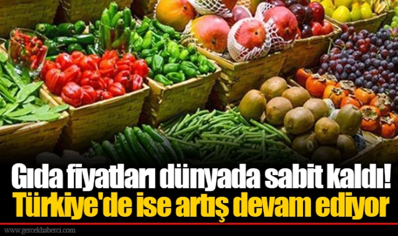 Gıda fiyatları dünyada sabit kaldı! Türkiye'de ise artış devam ediyor
