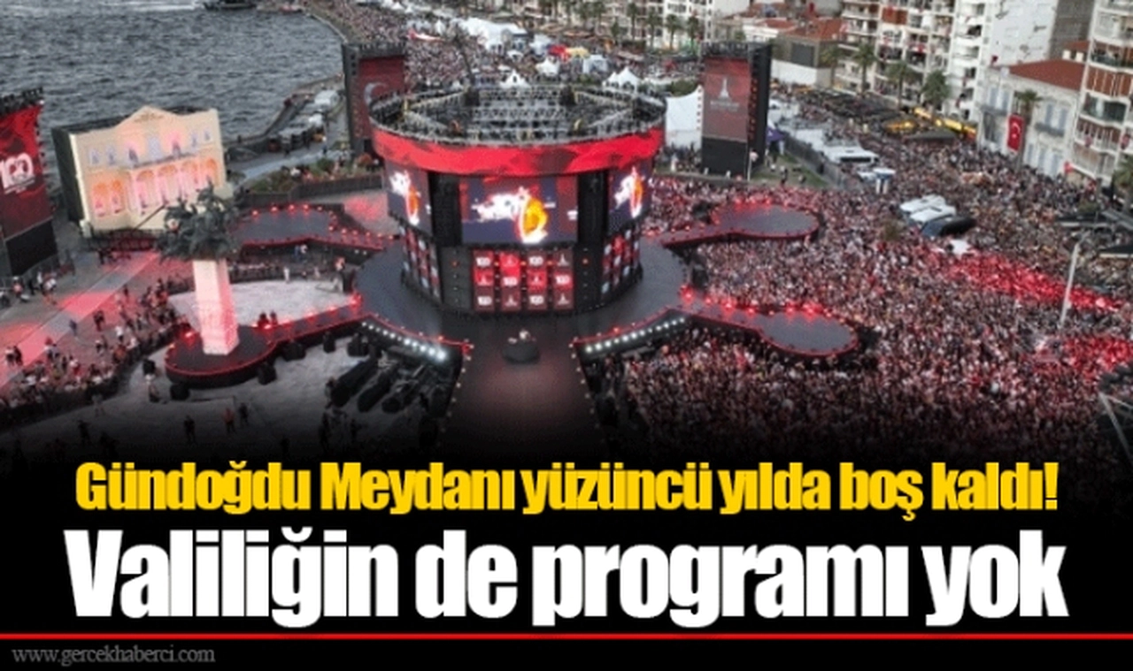 Gündoğdu Meydanı yüzüncü yılda boş kaldı! Valiliğin de programı yok