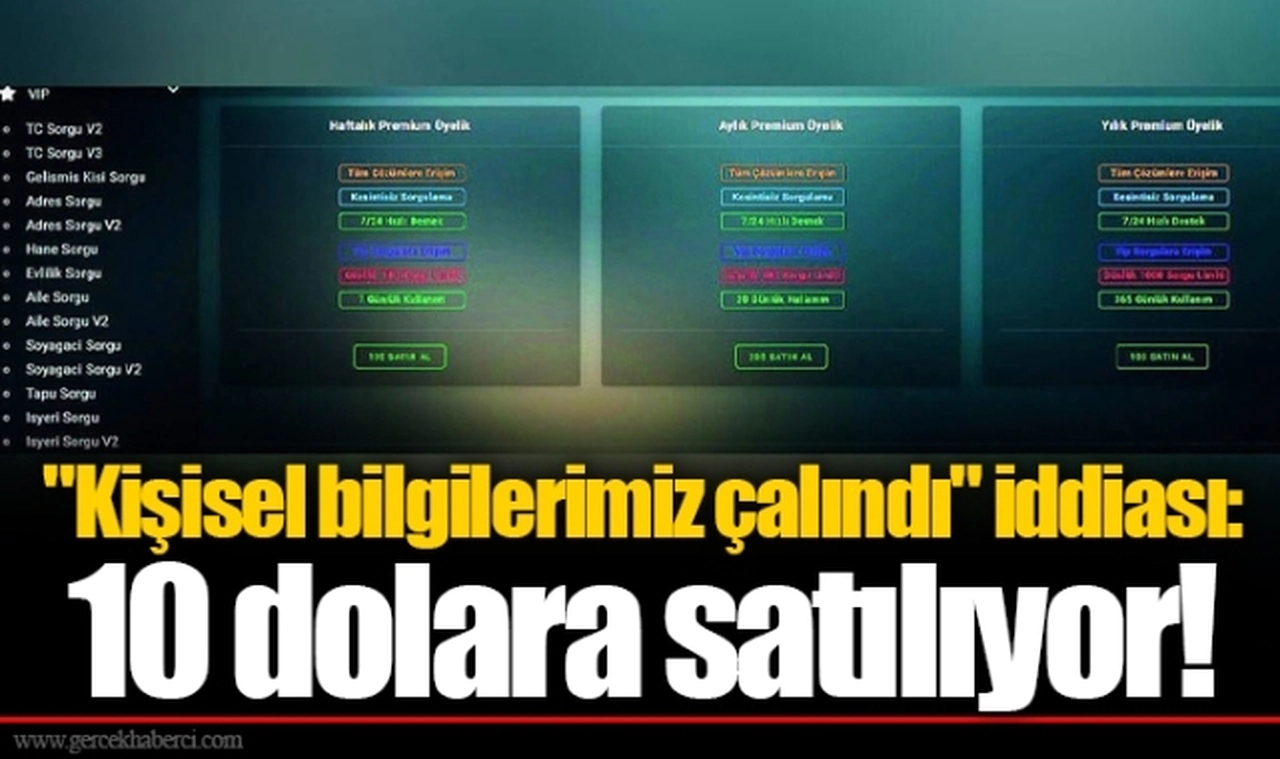 "Kişisel bilgilerimiz çalındı" iddiası: 10 dolara satılıyor!