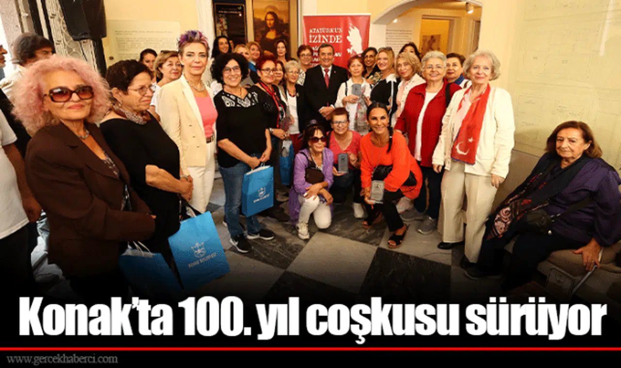 Konak'ta 100. yıl coşkusu sürüyor