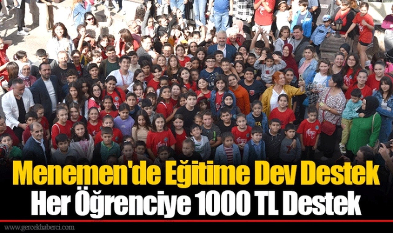 Menemen'de Eğitime Dev Destek