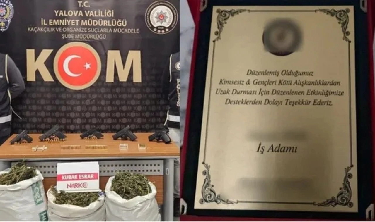 Uyuşturucu ile mücadeleye verdiği destekten dolayı plaket alan kişi uyuşturucudan tutuklandı!