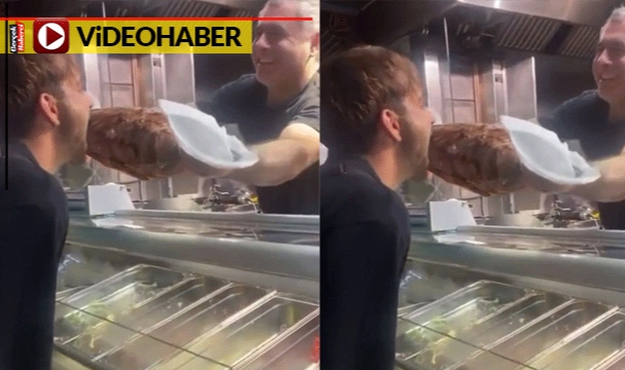 Almanya'da döneri böyle yedi