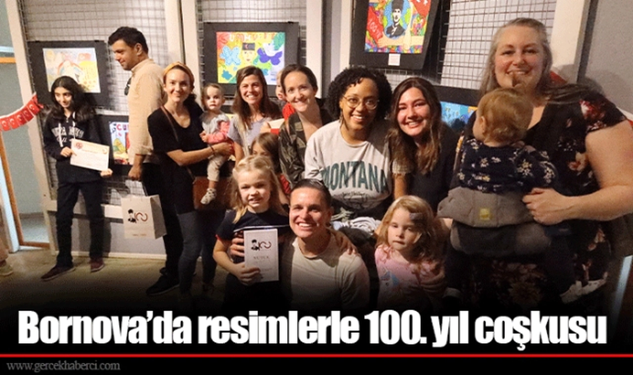 Bornova’da resimlerle 100. yıl coşkusu