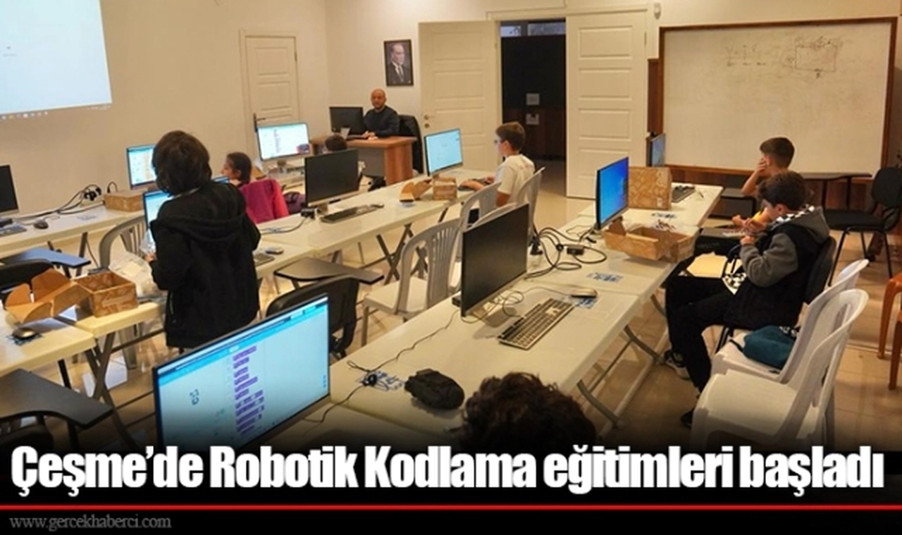 Çeşme’de Robotik Kodlama eğitimleri başladı
