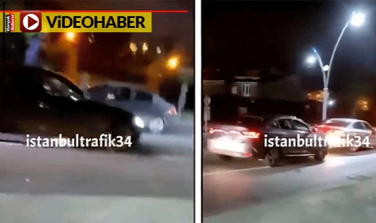 Düğün magandaları yine trafikte belirdi: İnsanları hiç sayarak ateş açtı