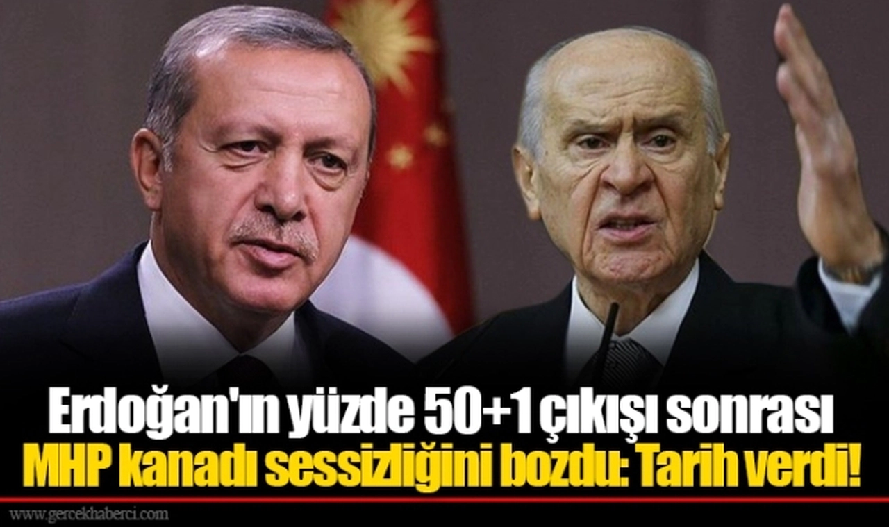 Erdoğan'ın yüzde 50+1 çıkışı sonrası MHP kanadı sessizliğini bozdu: Tarih verdi!