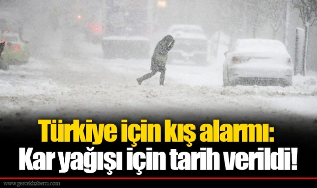 Türkiye için kış alarmı: Kar yağışı için tarih verildi!