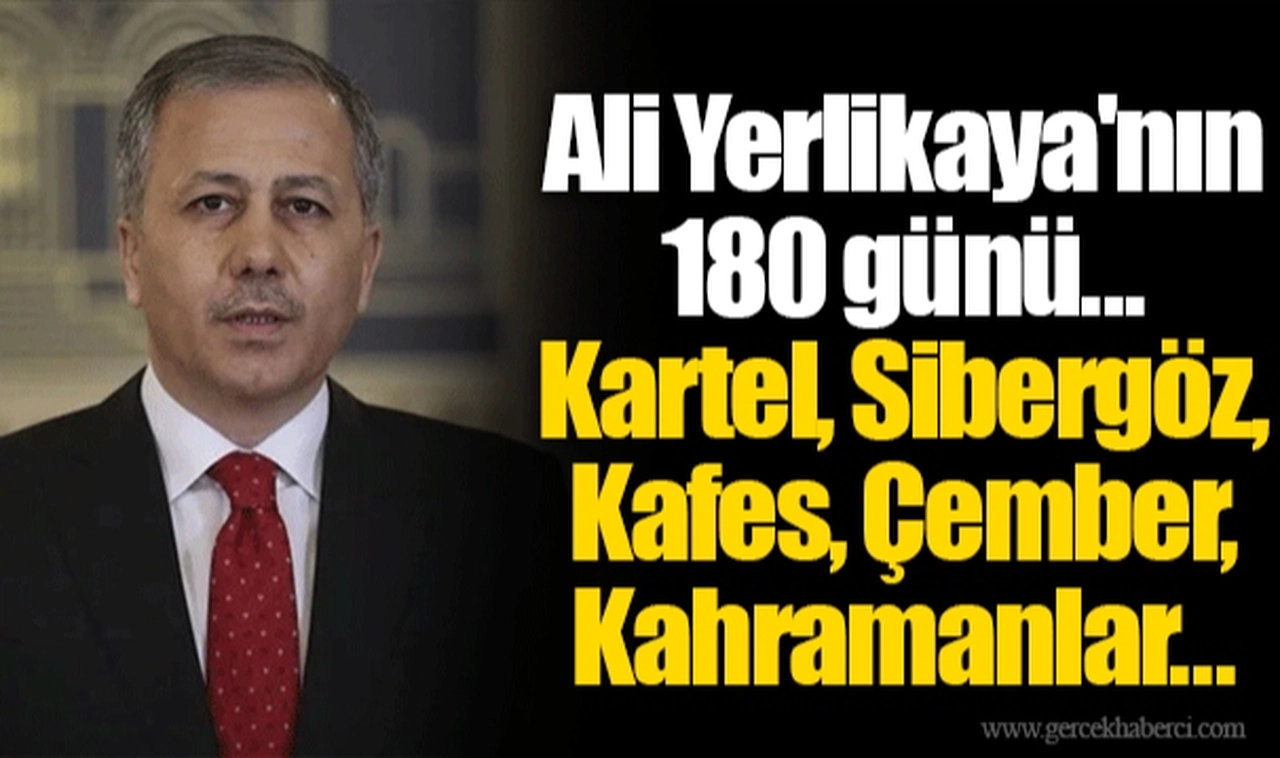 Ali Yerlikaya'nın 180 günü... Kartel, Sibergöz, Kafes, Çember, Kahramanlar...