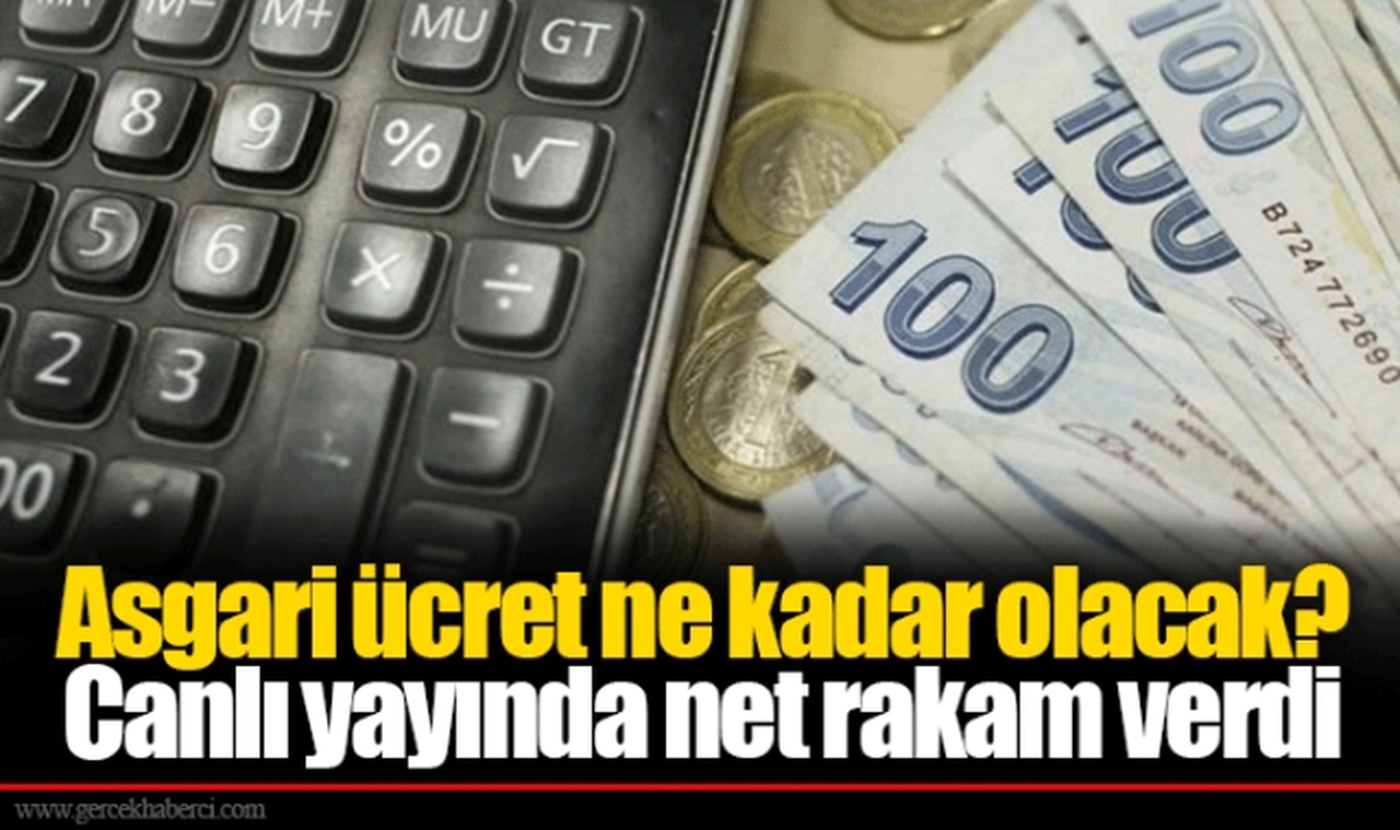 Asgari ücret ne kadar olacak? Canlı yayında net rakam verdi