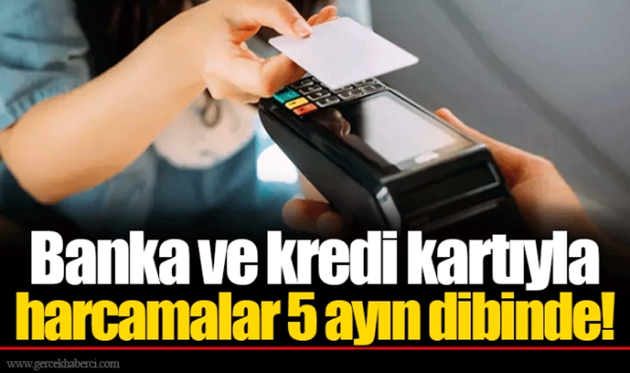 Banka ve kredi kartıyla harcamalar 5 ayın dibinde!