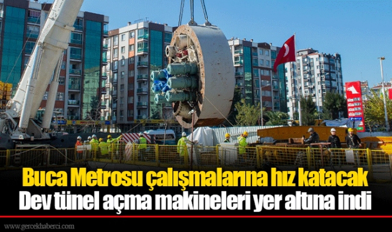 Dev tünel açma makineleri yer altına indi