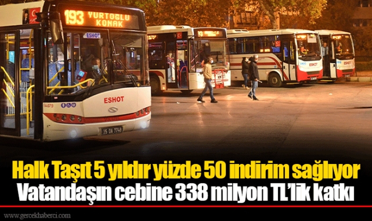 Halk Taşıt 5 yıldır yüzde 50 indirim sağlıyor