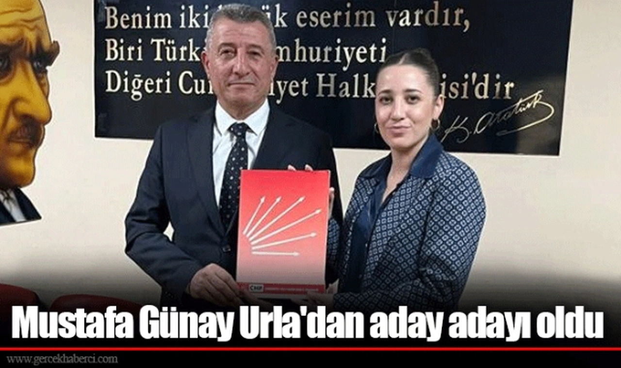 Mustafa Günay Urla'dan aday adayı oldu 
