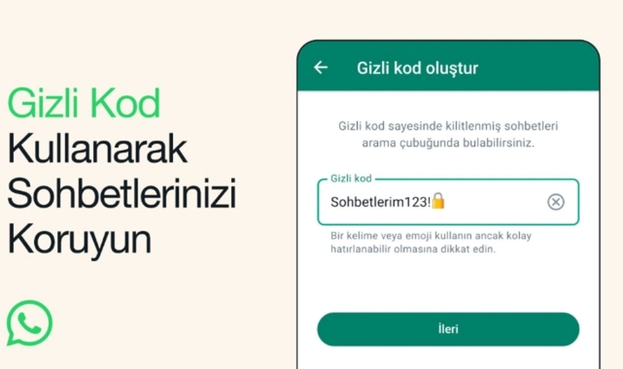 WhatsApp yeni duyurdu: “Sohbet kilidi için gizli kodla tanışın”