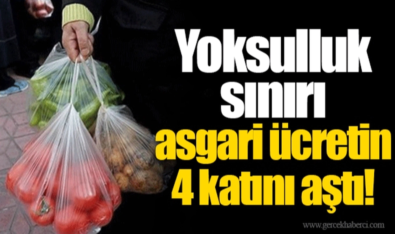 Yoksulluk sınırı asgari ücretin 4 katını aştı!