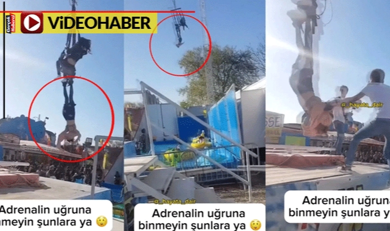 Adrenalin için az kalsın canından oluyordu... Havada baş aşağı uçtu