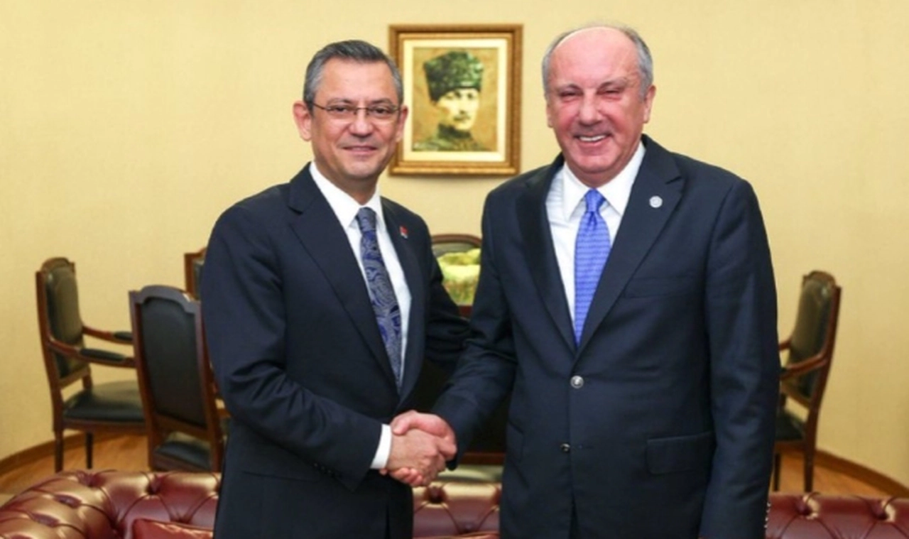 Muharrem İnce ile Özgür Özel, CHP Genel Merkezi'nde bir araya geldi