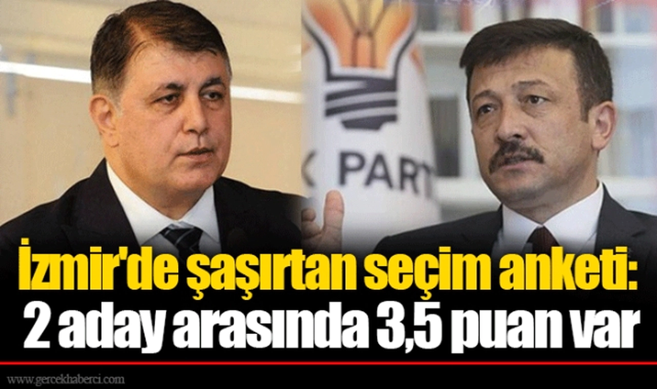 İzmir'de şaşırtan seçim anketi: 2 aday arasında 3,5 puan var