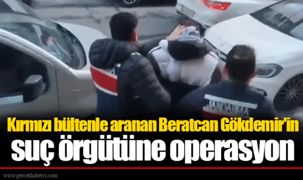 Kırmızı bültenle aranan Beratcan Gökdemir'in suç örgütüne operasyon