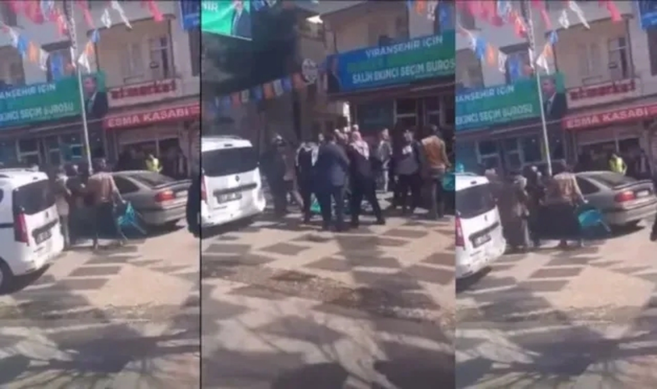 AK Parti seçim bürosunda kavga