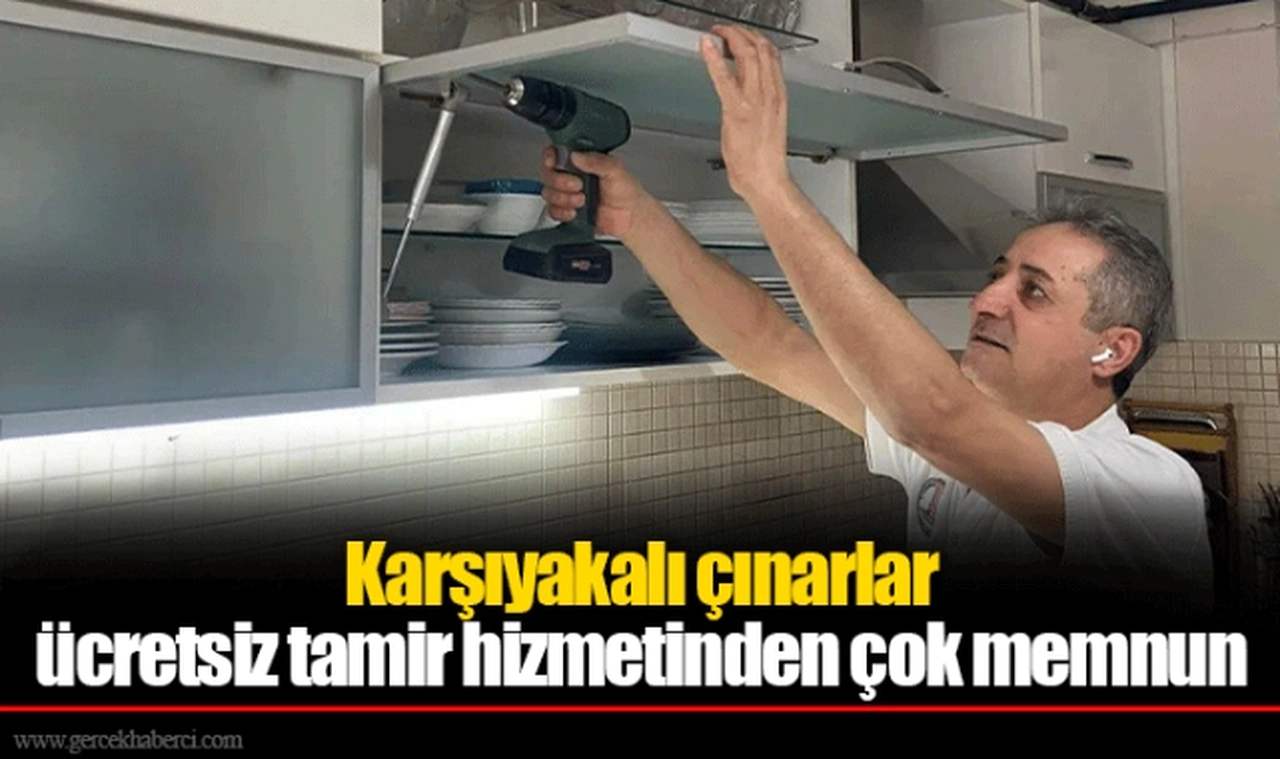 Karşıyakalı çınarlar ücretsiz tamir hizmetinden çok memnun