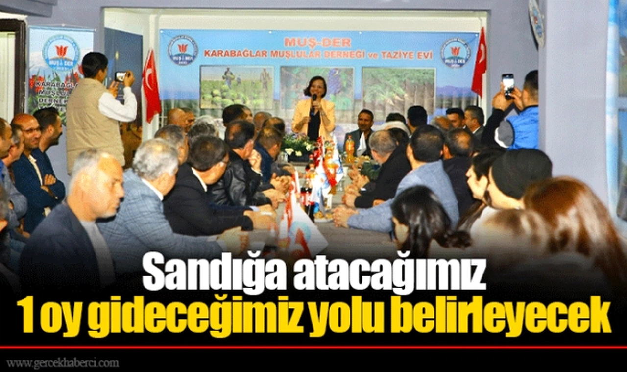 Sandığa atacağımız 1 oy gideceğimiz yolu belirleyecek