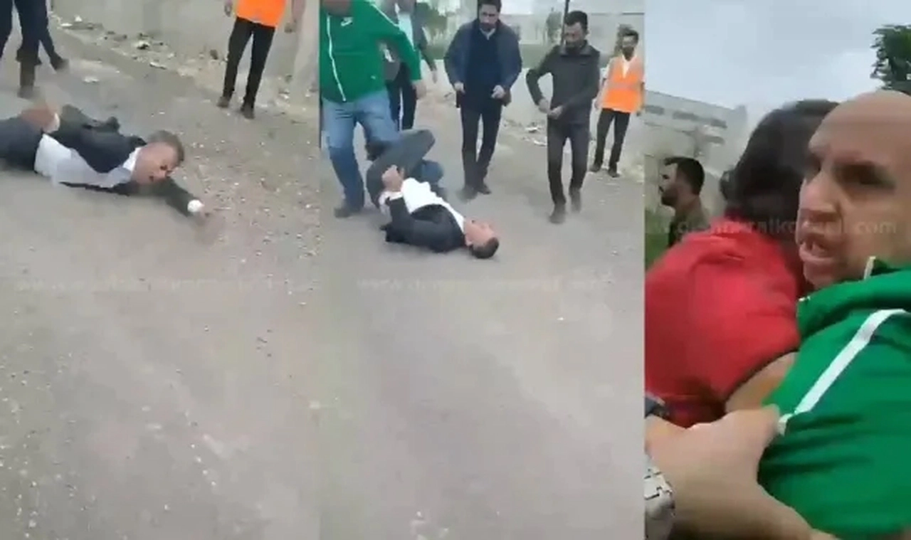 AK Partili meclis üyesi CHP’li başkanın önünde kendini yere attı