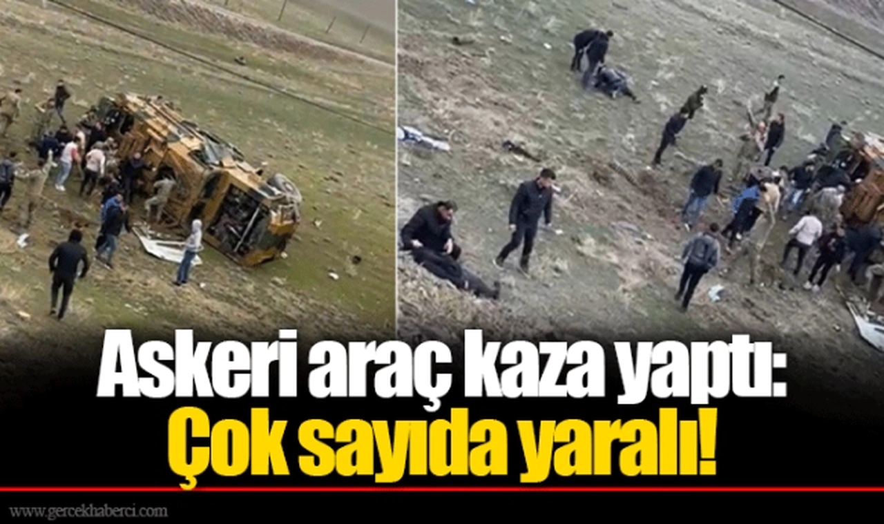 Askeri araç kaza yaptı: Çok sayıda yaralı!