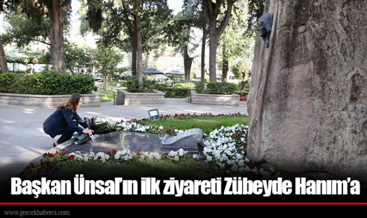 Başkan Ünsal’ın ilk ziyareti Zübeyde Hanım’a