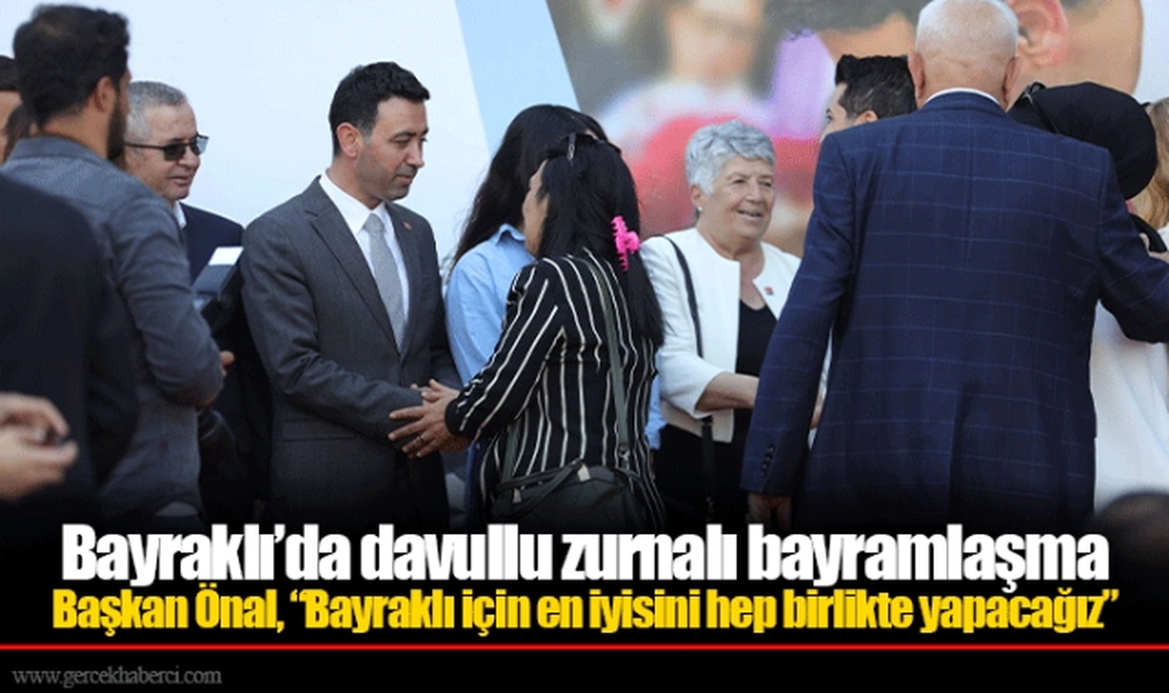 Bayraklı’da davullu zurnalı bayramlaşma