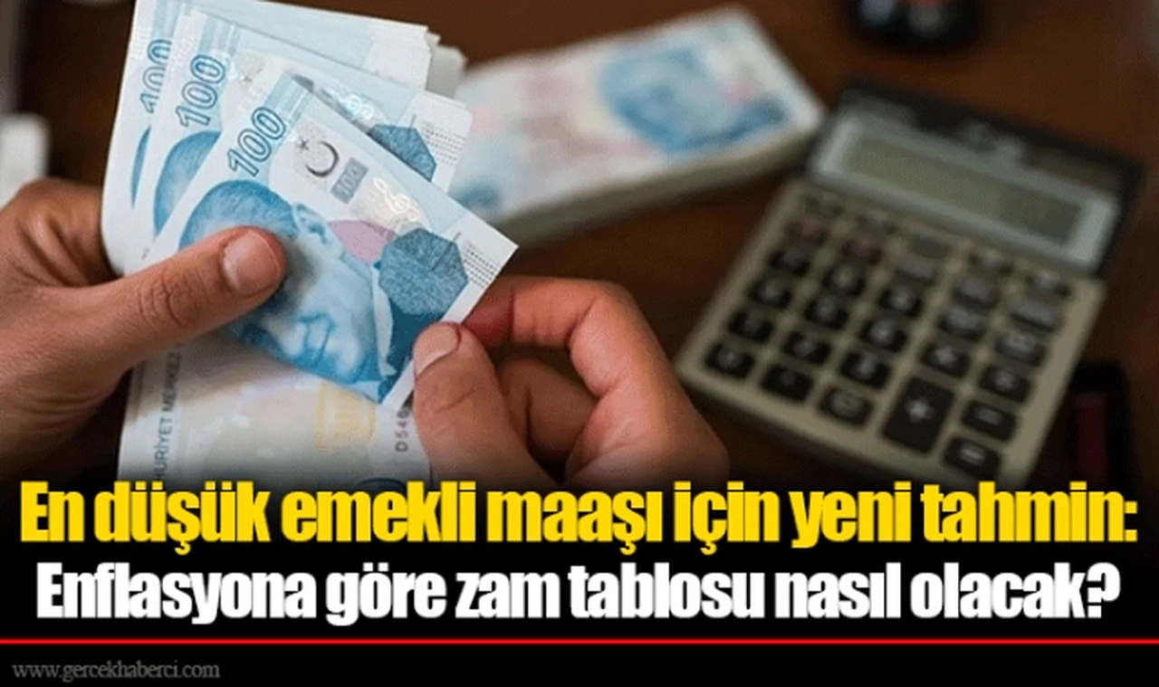 En düşük emekli maaşı için yeni tahmin: Enflasyona göre zam tablosu nasıl olacak?
