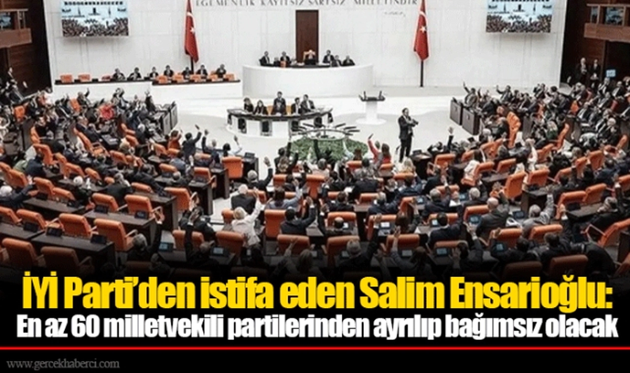 İYİ Parti’den istifa eden Salim Ensarioğlu: En az 60 milletvekili partilerinden ayrılıp bağımsız olacak