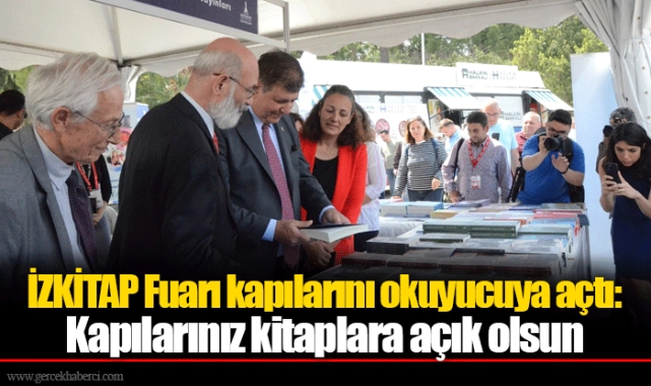 İZKİTAP Fuarı kapılarını okuyucuya açtı: Kapılarınız kitaplara açık olsun