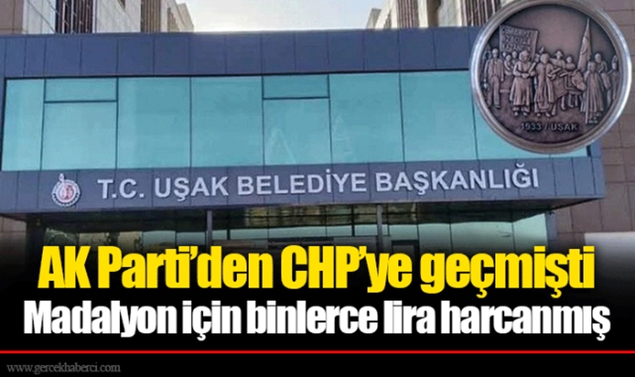 Madalyon için binlerce lira harcanmış