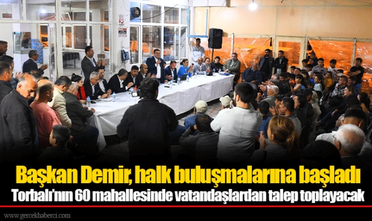Başkan Demir, halk buluşmalarına başladı