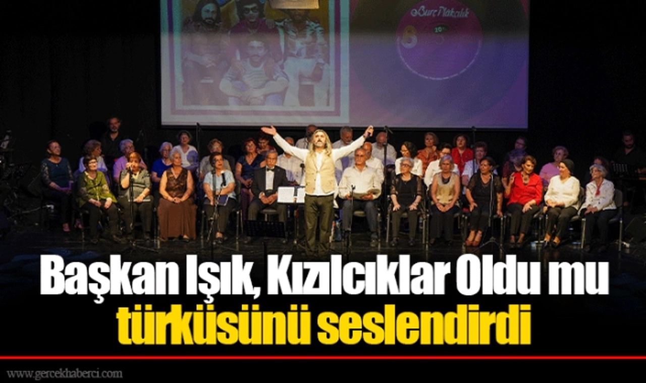 Başkan Işık, Kızılcıklar Oldu mu türküsünü seslendirdi