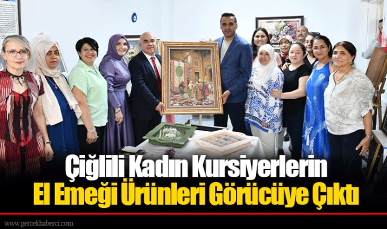 Çiğlili Kadın Kursiyerlerin El Emeği Ürünleri Görücüye Çıktı