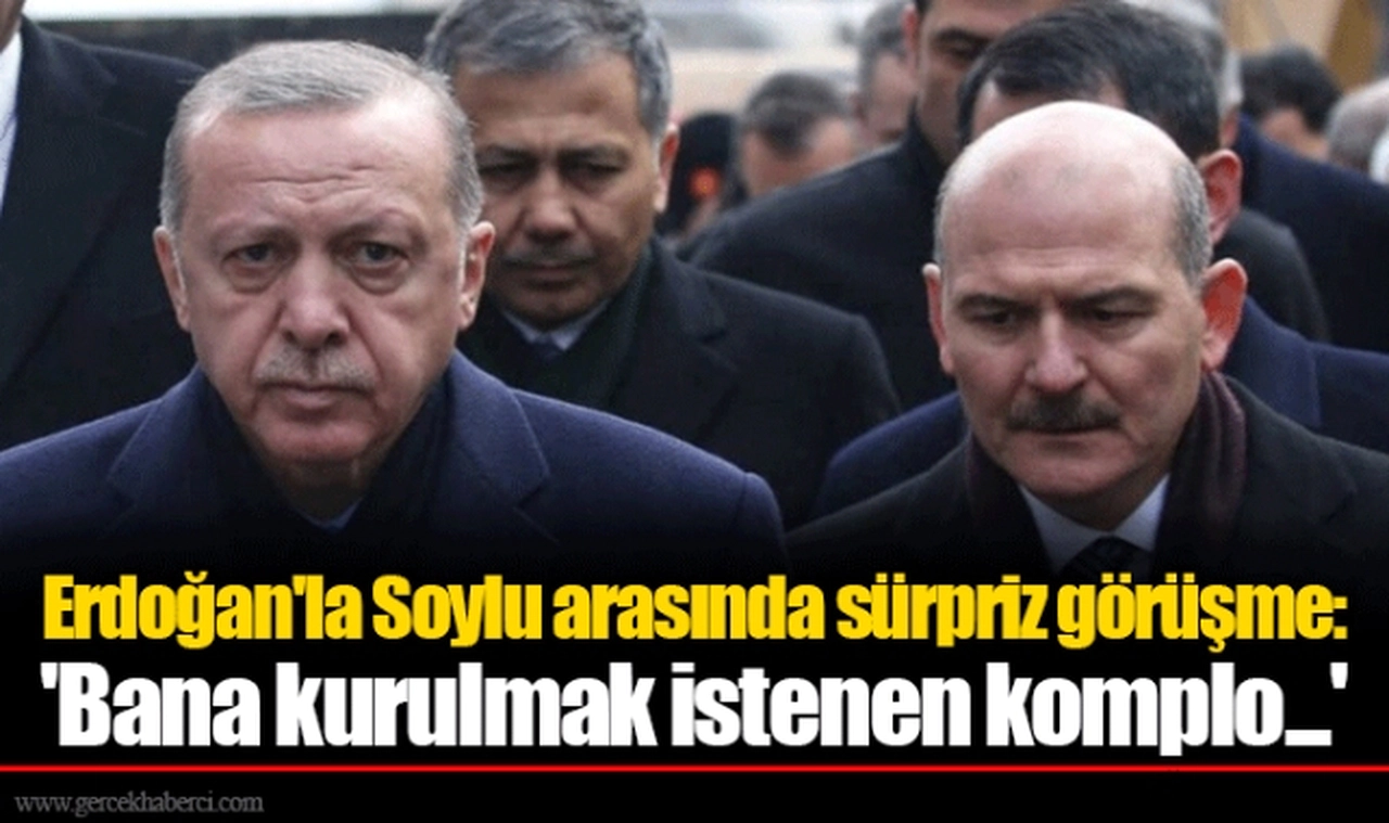 Erdoğan'la Soylu arasında sürpriz görüşme: 'Bana kurulmak istenen komplo...'