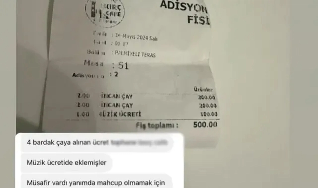 Fahiş fiyatlar, kuver ve servis ücreti derken bu da oldu: Adisyona eklenen ücret kalemini görünce inanamadılar!