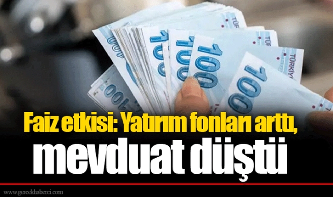 Faiz etkisi: Yatırım fonları arttı, mevduat düştü