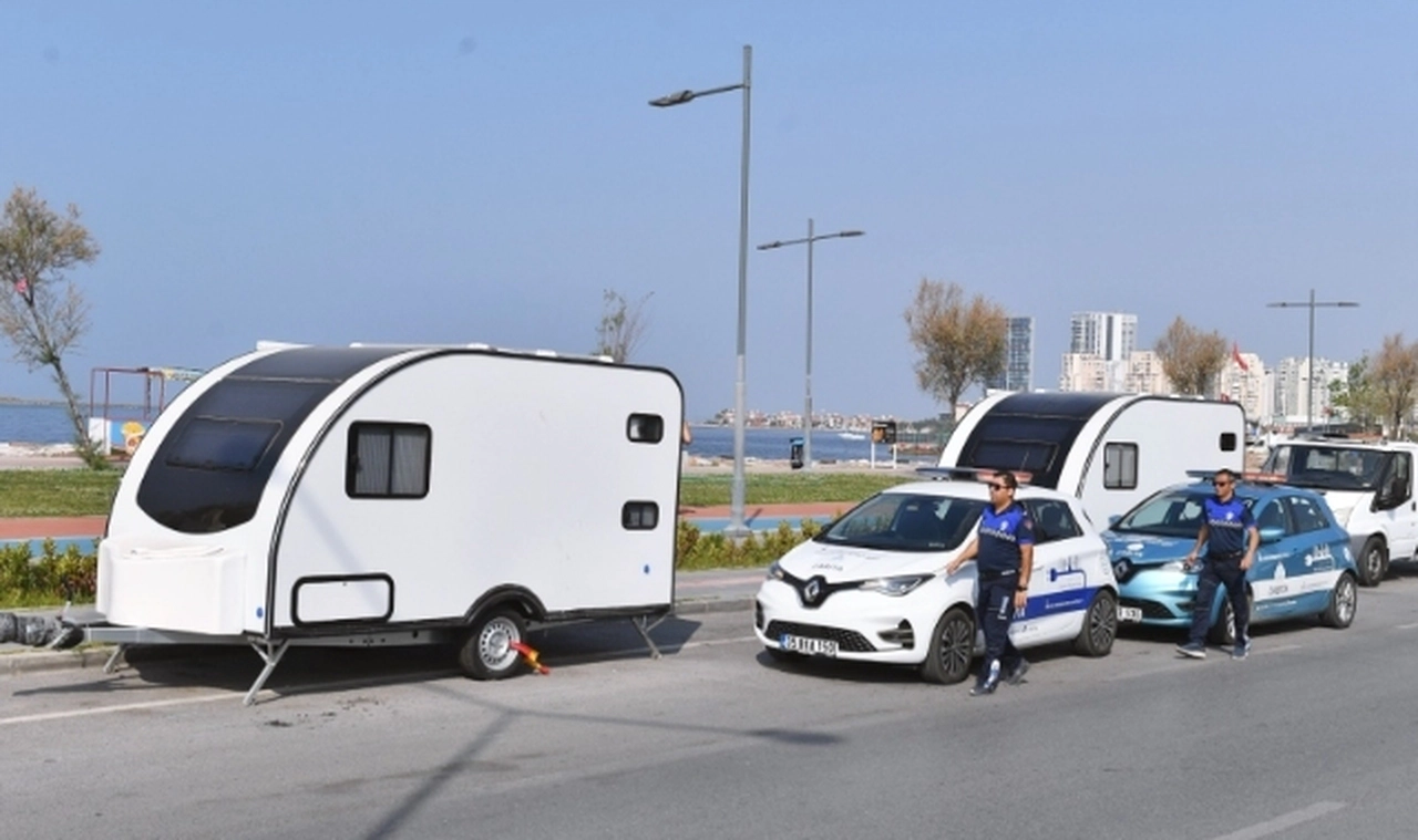 Karavan park alanlarının tespiti için düğmeye basıldı
