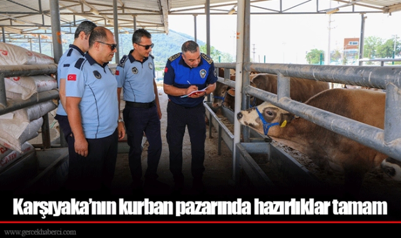 Karşıyaka’nın kurban pazarında hazırlıklar tamam