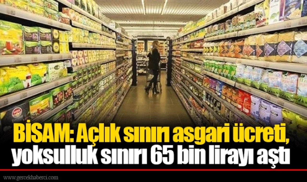 BİSAM: Açlık sınırı asgari ücreti, yoksulluk sınırı 65 bin lirayı aştı