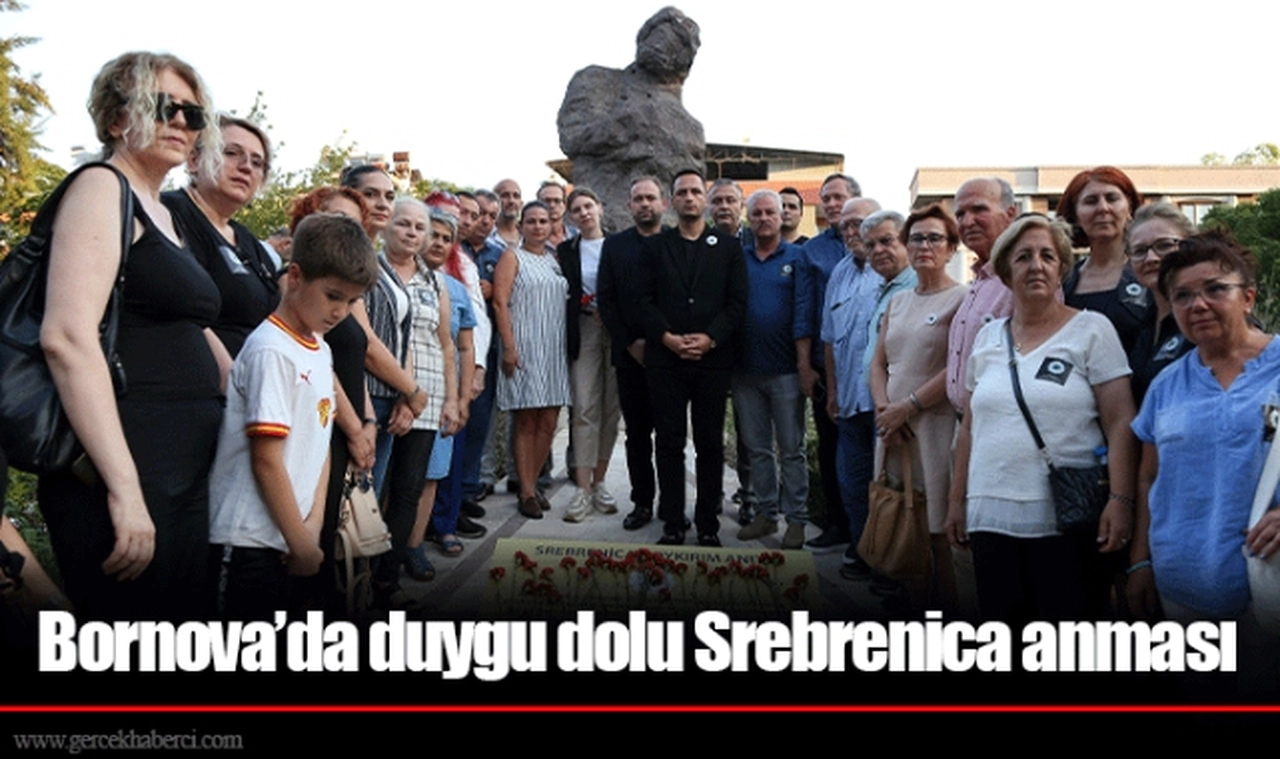 Bornova’da duygu dolu Srebrenica anması