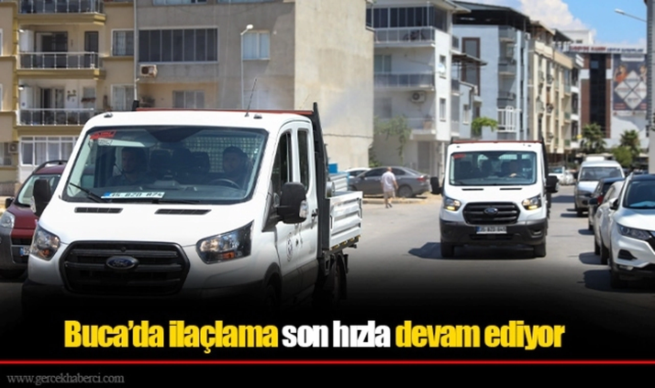 Buca’da ilaçlama son hızla devam ediyor