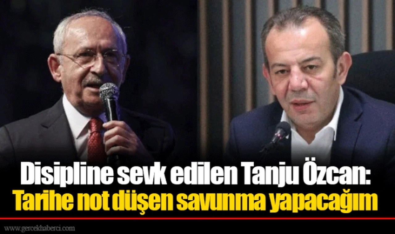 Disipline sevk edilen Tanju Özcan: Tarihe not düşen savunma yapacağım