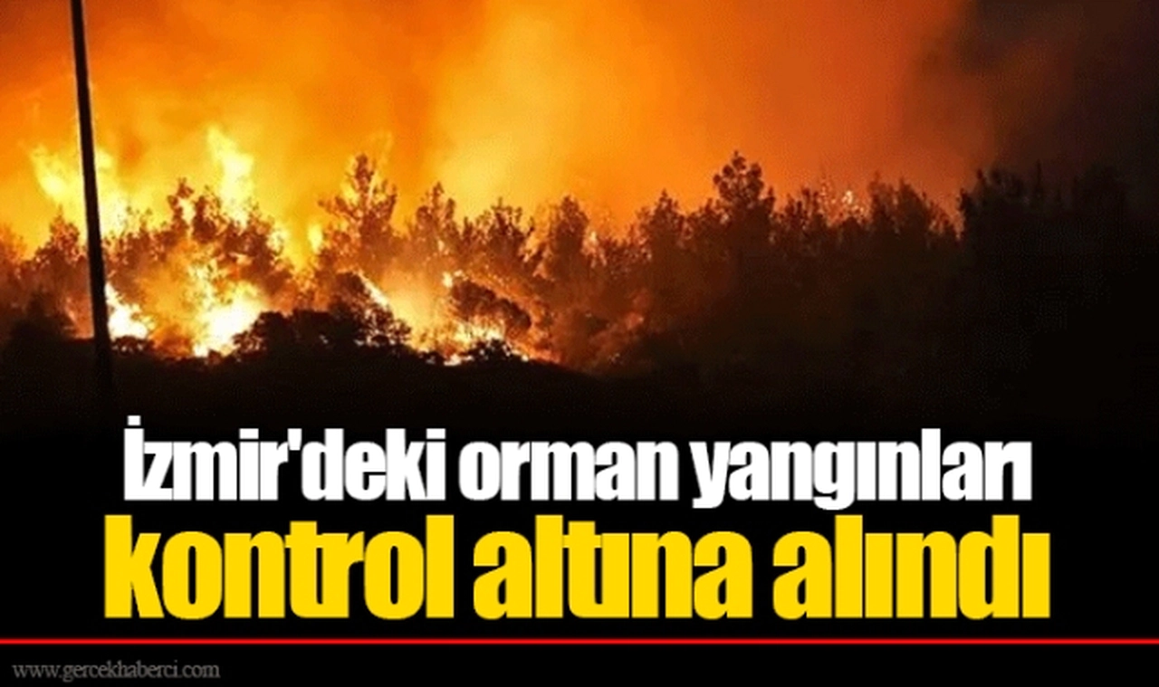 İzmir'deki orman yangınları kontrol altına alındı