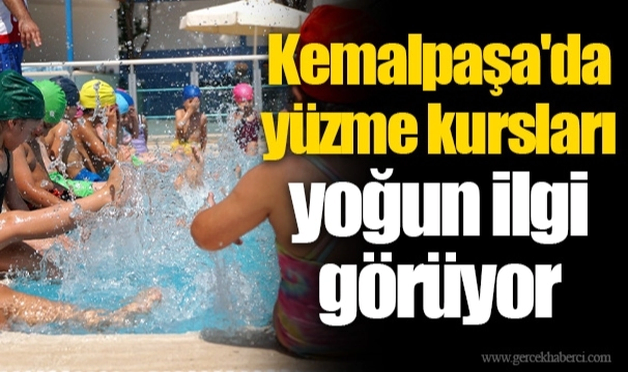 Kemalpaşa'da yüzme kursları yoğun ilgi görüyor
